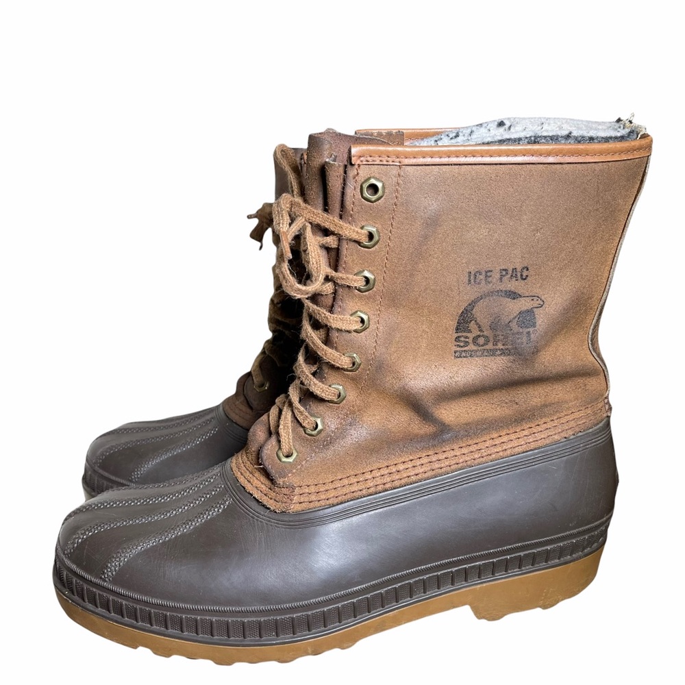 Sorel Leather Men’s Ice Pac Snow Boots Size 11